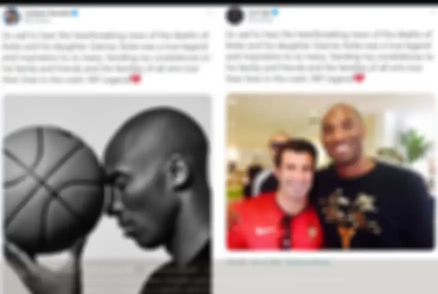 Twit Cristiano Ronaldo dan Luis Figo untuk mengenang Kobe Bryant.