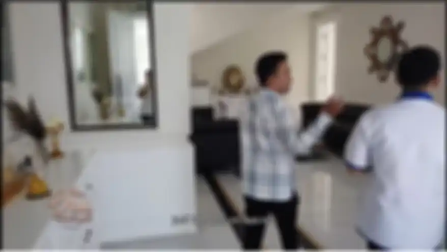 Ruang tamu di rumah Jordi Onsu