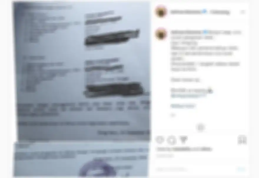 Surat pengantar pernikahan Kalina dan Vicky