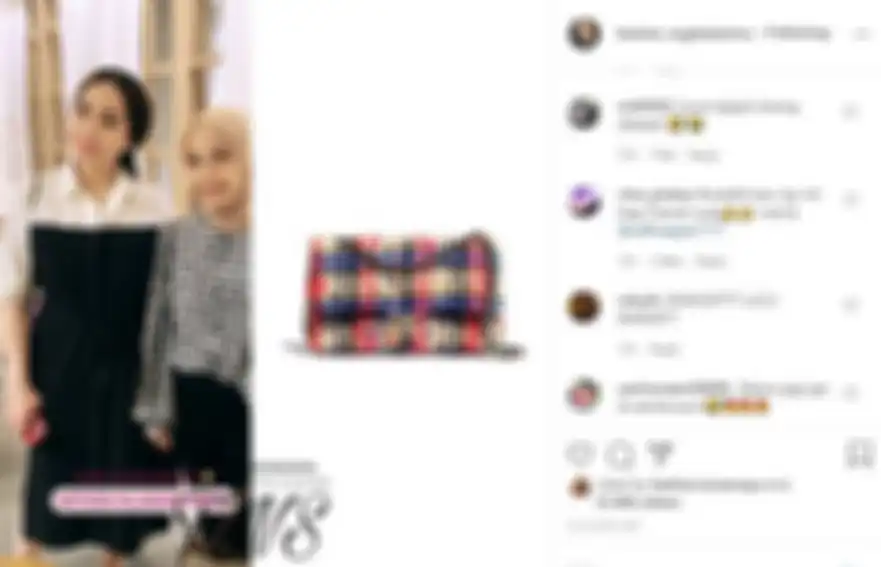 Komentar netizen saat melihat Nagita Slavina pakai tas hampir seratus juta yang dikempit dan tidak kelihatan di foto. 