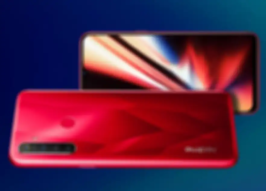 Realme 5s varian warna Crystal Red