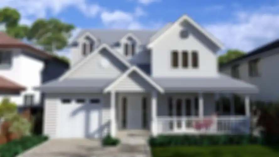 ilustrasi rumah  2 lantai