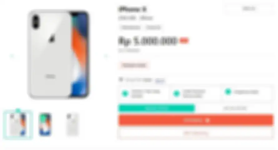 Harga HP second iPhone X 256GB di Jagofon.