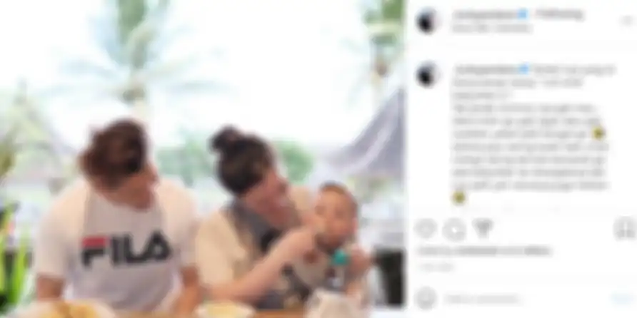 Lucky Perdana beberkan alasan tak pakai babbysitter untuk mengurus buah hatinya