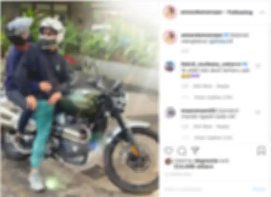 Pamer foto uwu diatas motor gede hadiahnya untuk untuk ulang tahun Billy, Amanda Manopo banjir komentar netizen.
