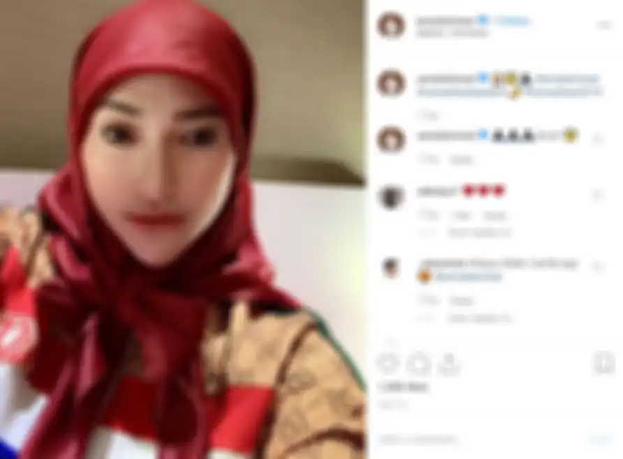 Penampilan baru Amel Alvi
