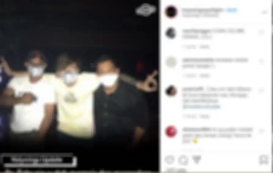 Postingan instagram Holywings, dimana dr Tirta terlihat disana