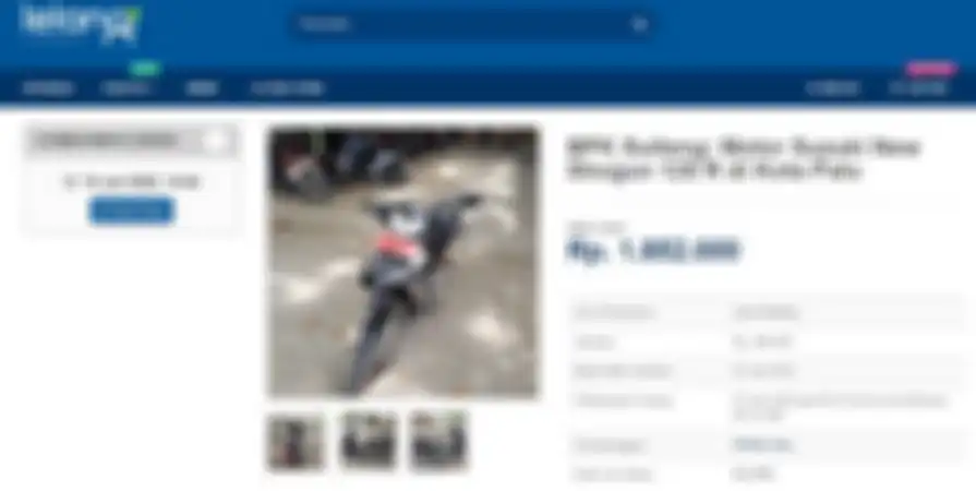 Motor Suzuki Shogun dilelang murah meriah cuma Rp1,8 juta dilengkapi STNK dan BPKB.