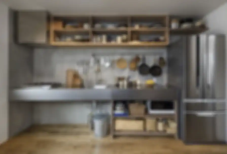 Desain dapur sederhana ini bikin kolong dapur menjadi tampak bersih nan rapi. Intip foto estetiknya. Alamak cantiknya ya!