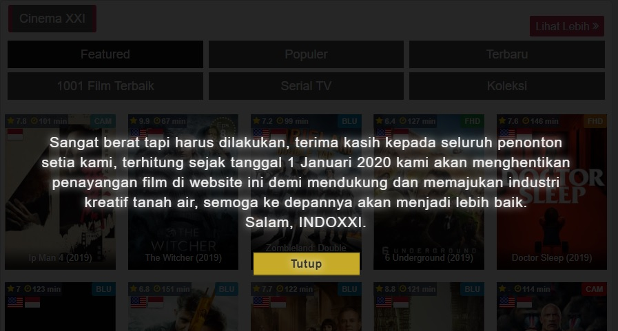 INDOXXI pamit undur diri