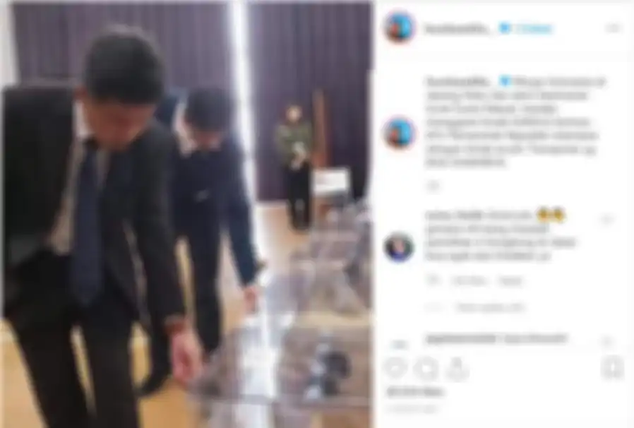 Postingan Fauzi Baadilla soal surat suara di Jepang.