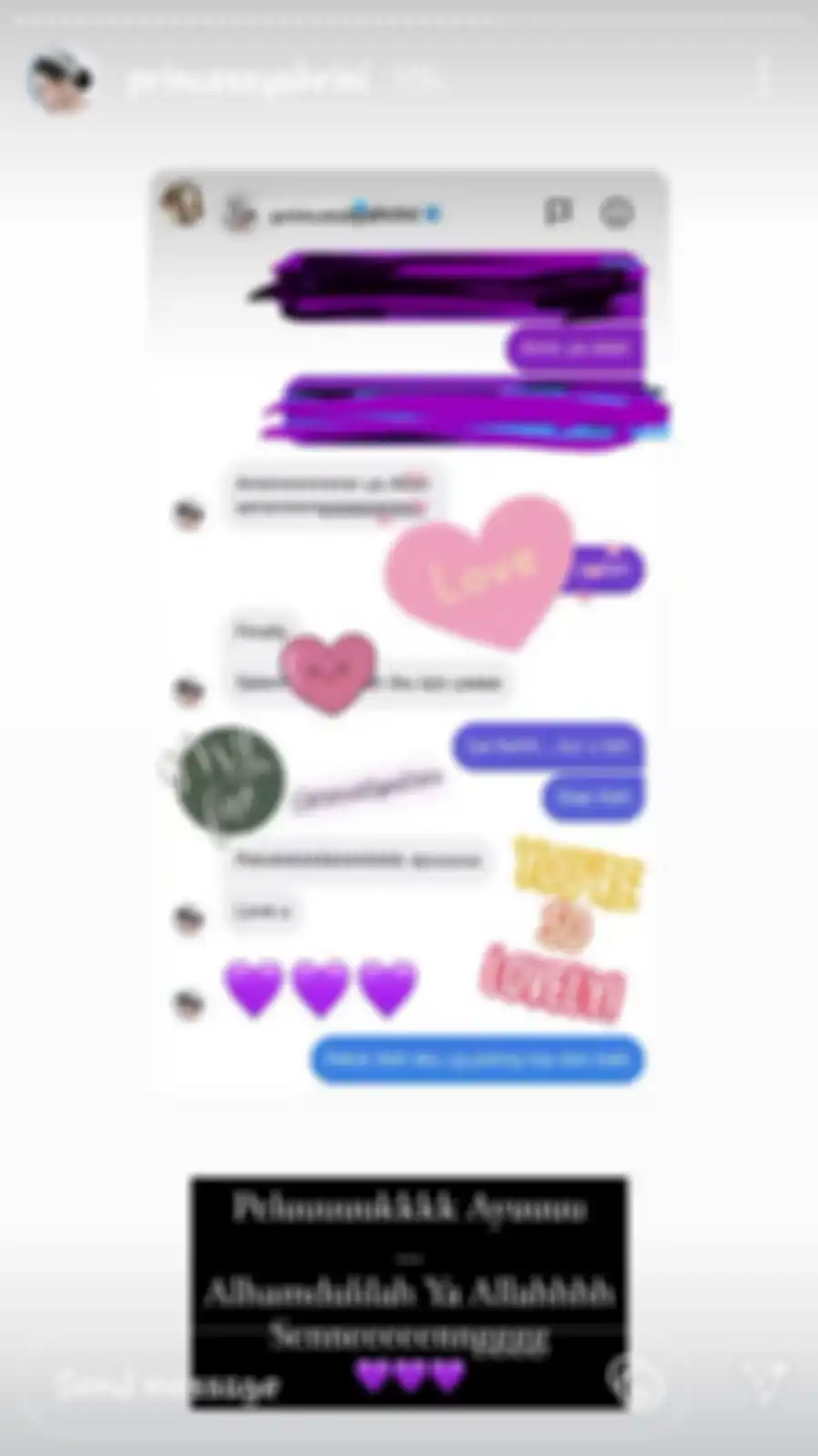 Isi Chat Ayu Ting Ting dan Syahrini.