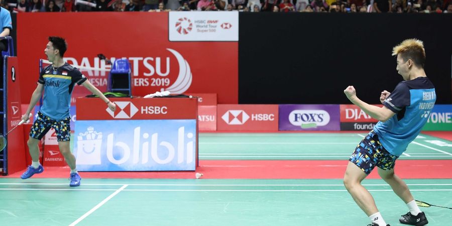 Hasil Malaysia Open 2019 - Marcus/Kevin Menang dalam 24 Menit