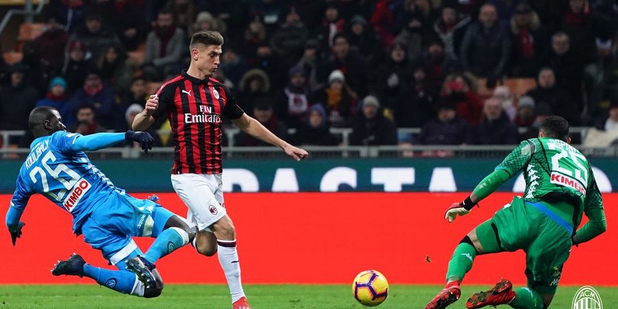 Hasil Liga Italia - Debut Krzysztof Piatek, AC Milan Ditahan Napoli