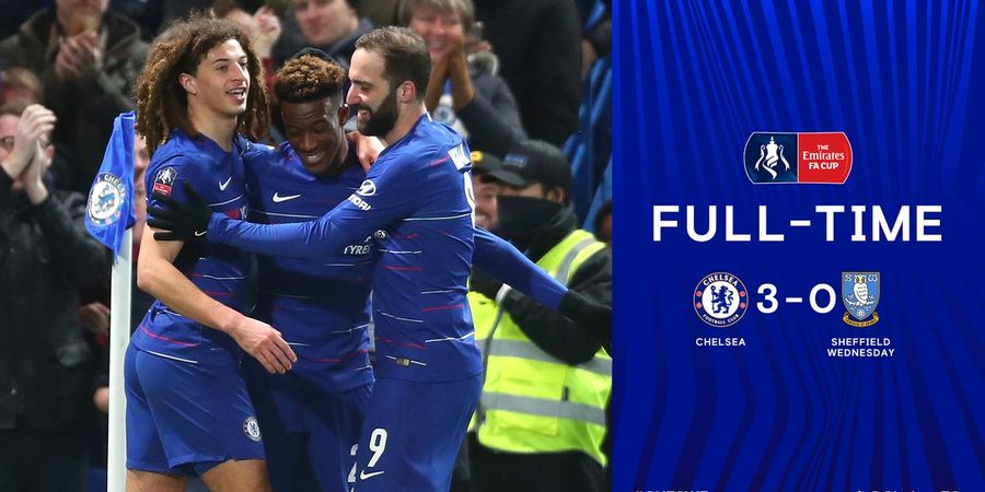 Hasil Piala FA - Gonzalo Higuain Debut di Chelsea, Tottenham Kandas di Babak Ke-4