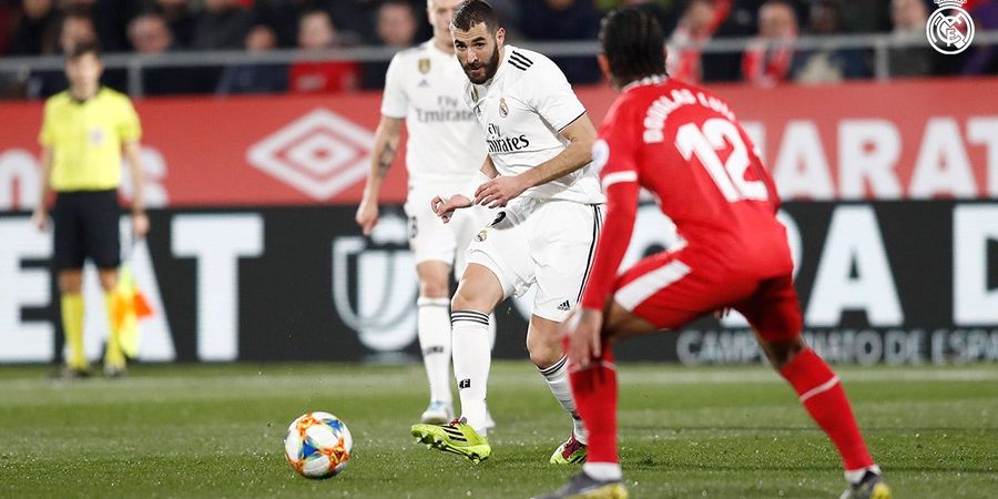 Dua Kaki Karim Benzema Antarkan Real Madrid Unggul 2-0 atas Girona