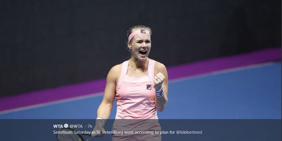 Kalahkan Asleigh Barty, Kiki Bertens Panaskan Persaingan Grup Merah