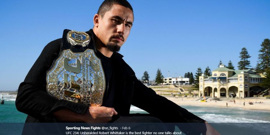 Sabuk Gelar Juara Raib Tanpa Bertarung, Ini Komentar Robert Whittaker