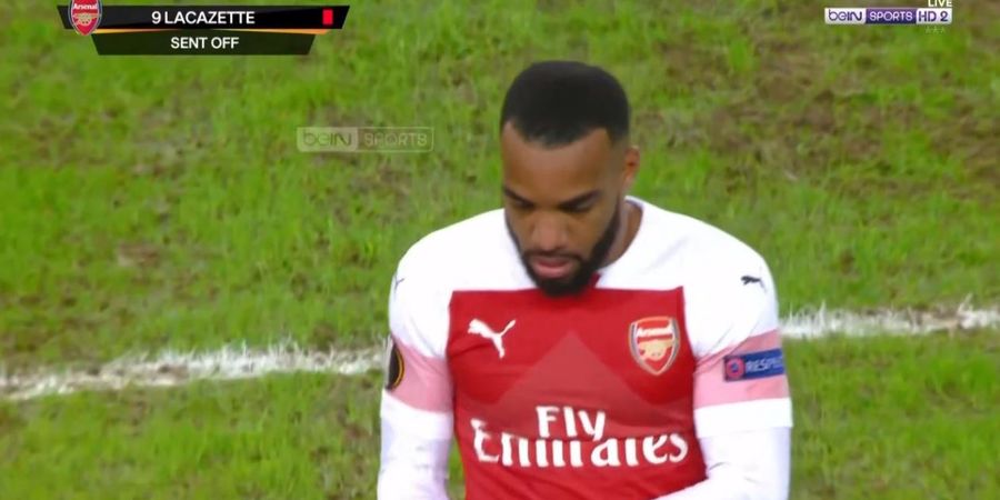 BATE Taklukkan Arsenal, Lacazette Kartu Merah Usai Sikut Lawan