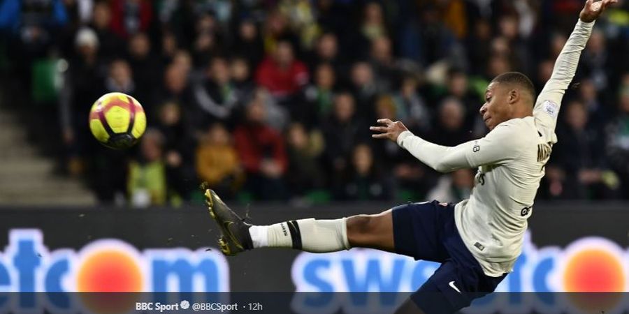 VIDEO - Gol First Time Kylian Mbappe Bikin Kiper Lawan Tak Berkutik