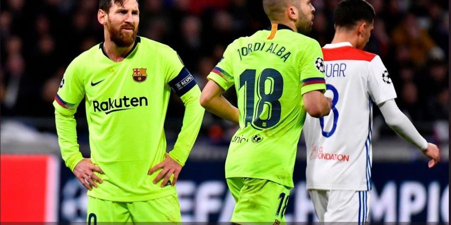 Olympique Lyon Vs Barcelona, Bukan Malam Indah buat Lionel Messi