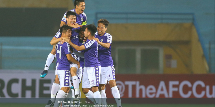 Hasil Piala AFC 2019 - Persija Imbang, Juara Vietnam Bantai Lawan 10-0