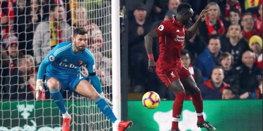 Babak I Liverpool Vs Watford - Dua Gol Mane Bawa Liverpool Unggul