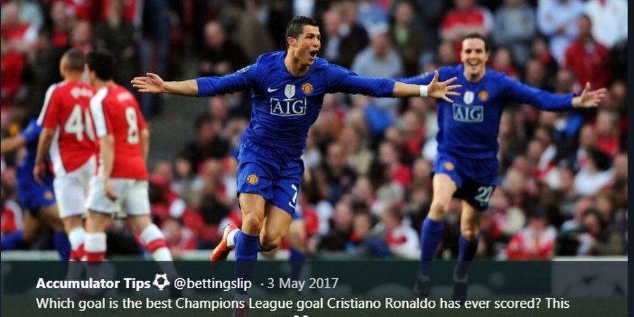 Ketika Tendangan Roket Cristiano Ronaldo Menggebrak Emirates Stadium