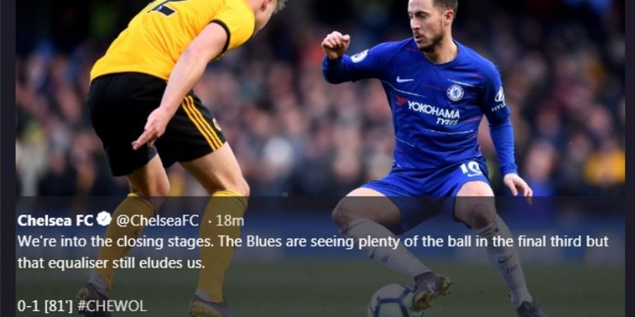 Gol Khas Hazard Selamatkan Wajah Chelsea di Kandang Sendiri