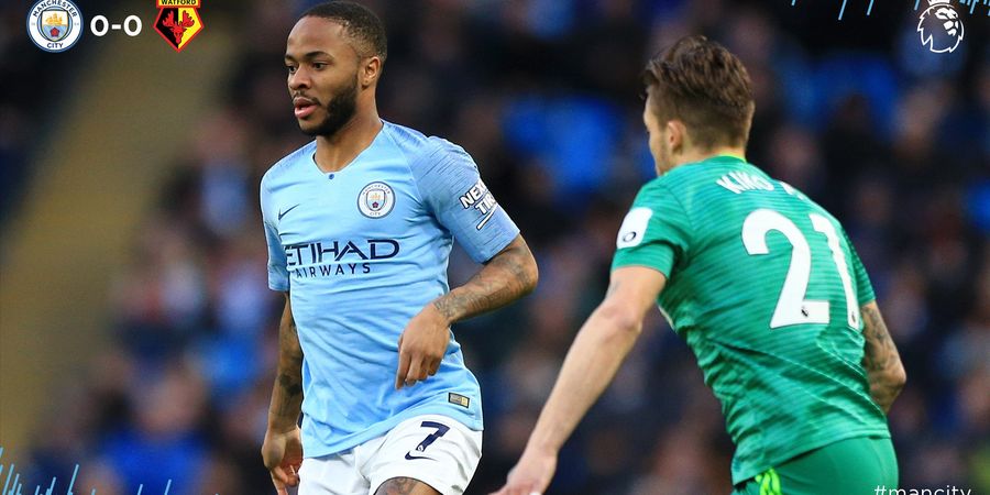 Hasil Babak I Manchester City Vs Watford - Etihad Masih Kering Gol