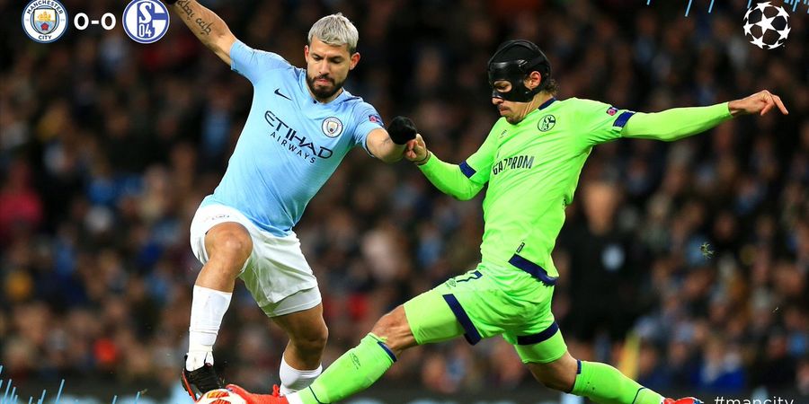 Man City Vs Schalke  - Aguero Sarangkan 2 Gol pada Babak Pertama