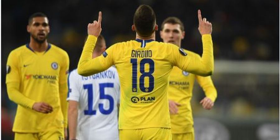 VIDEO - Cuplikan 3 Gol Giroud di Liga Europa Berkategori Perfect Hat-trick