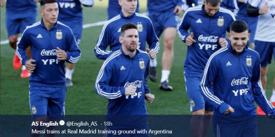 Bareng Timnas, Lionel Messi Numpang Latihan di Markas Real Madrid