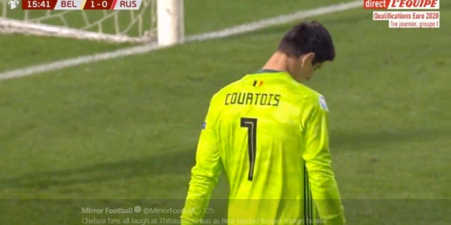 VIDEO - Blunder Thibaut Curtois yang Bikin Dia Diejek Eden Hazard