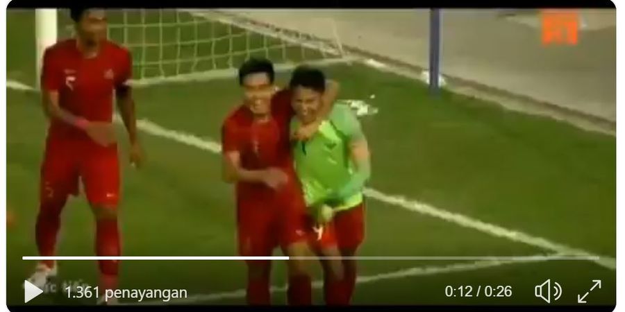 VIDEO - Jadi Kiper, Dimas Drajad Selamatkan Muka Timnas U-23 Indonesia