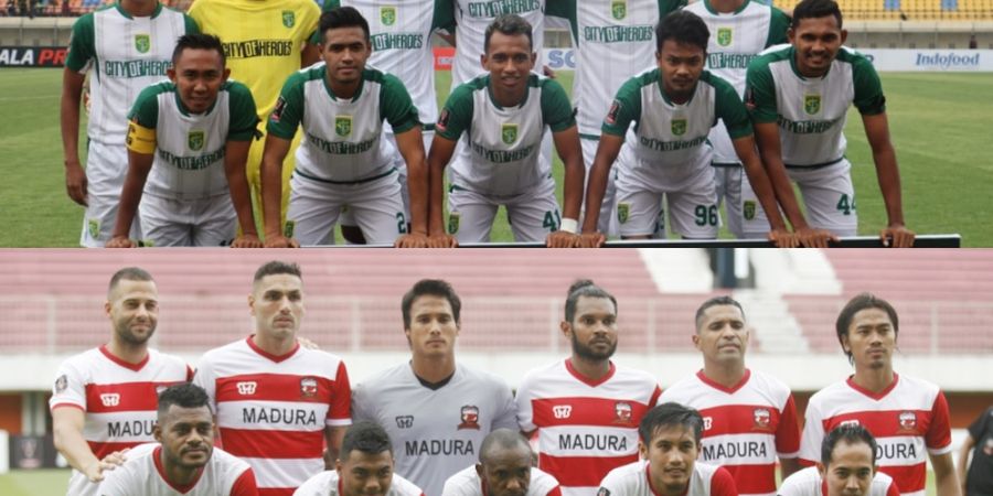 Susunan Pemain Madura United Vs Persebaya - Andik Vermansah Starter