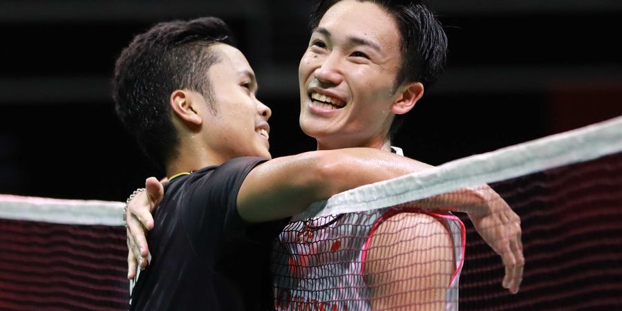 Rekor Pertemuan Anthony Ginting Vs Kento Momota Jelang Final China Open 2019