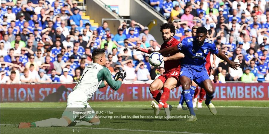 Terus Menyerang, Liverpool Tanpa Gol Lawan Cardiff pada Babak Pertama