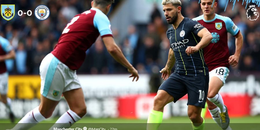 Sama-sama Luput, Burnley vs Man City Tanpa Gol pada Babak Pertama