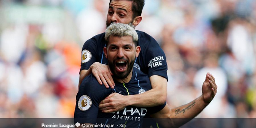 Hasil Liga Inggris - Gol ke-20 Aguero Bawa Man City Salip Liverpool