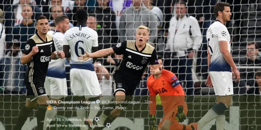 Hasil Liga Champions - Tottenham Dibikin Malu Ajax di Kandang Sendiri