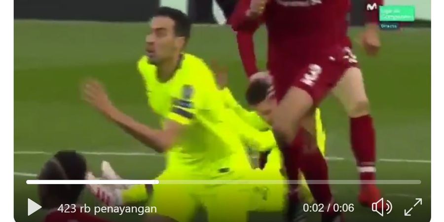 VIDEO - Aksi Nakal Pemain Liverpool kepada Lionel Messi Harusnya Berbuah Kartu Merah