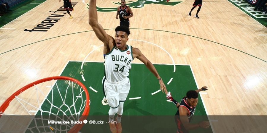 Playoffs NBA 2019 - Bangkit di Kuarter 4, Bucks Kalahkan Raptors