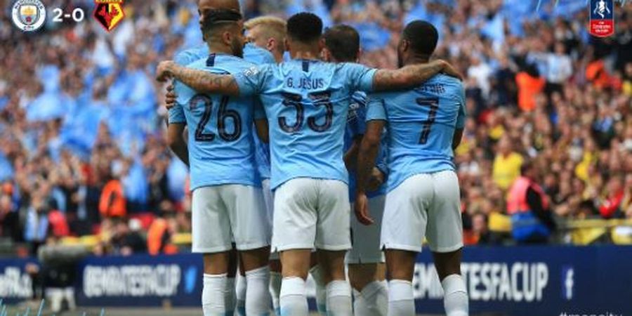 VIDEO - 2 Gol Manchester City Menuju Juara Piala FA 2018-2019