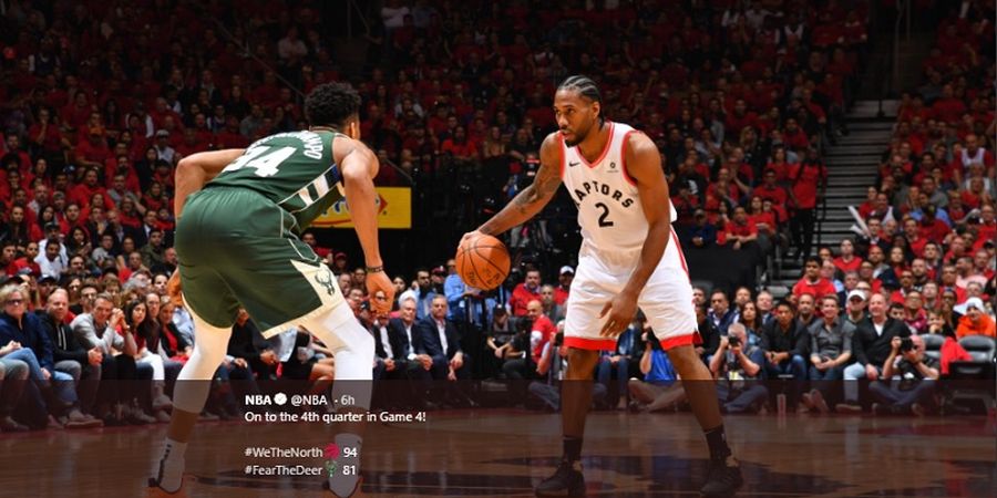 Playoffs NBA 2019 - Raptors Menang, Final Wilayah Timur Imbang 2-2