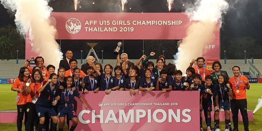 Piala AFF U-15 Wanita - Timnas Thailand Raih Gelar Juara