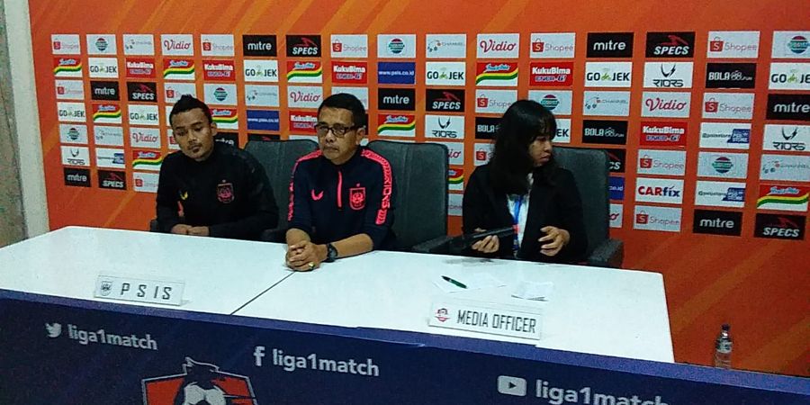 Jafri Sastra Syukuri Kemenangan PSIS Semarang atas Persija Jakarta