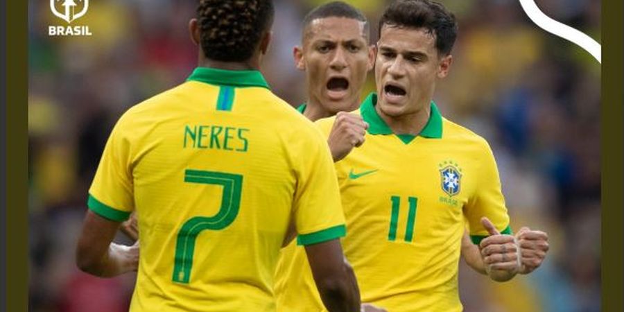 Hasil Uji Coba - Neymar Absen, Timnas Brasil Menggunduli Lawan 7-0