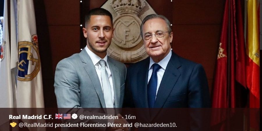 Suporter Real Madrid Teriak Minta Mbappe di Acara Perkenalan Hazard