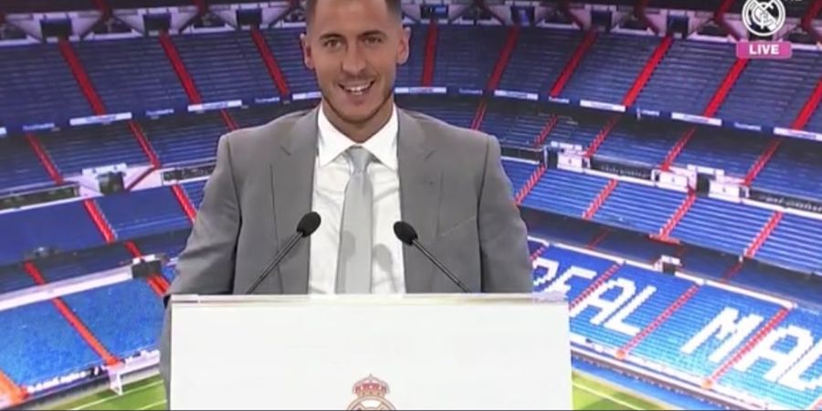 Ada Barcelona Saat Acara Peresmian Eden Hazard di Santiago Bernabeu